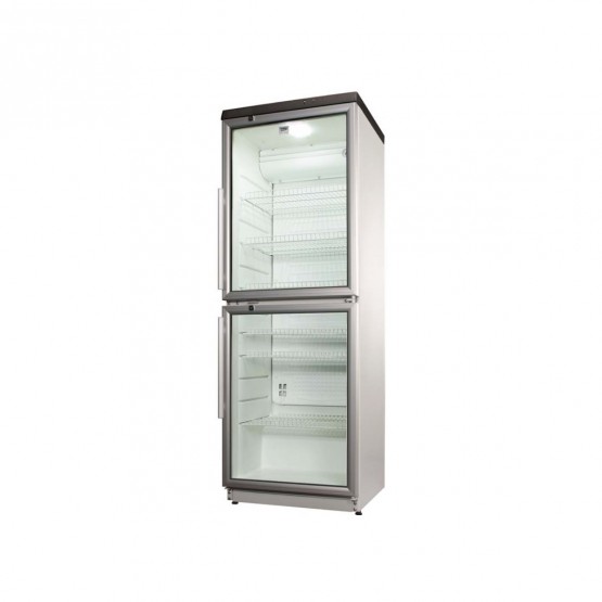 Vitrina frigorifica profesionala cu doua usi Beko ADN 230/1, 350 litri, rama inox